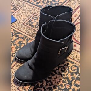 Black Suede Market And Spruce Ankle Boots For Women Sz. 8
